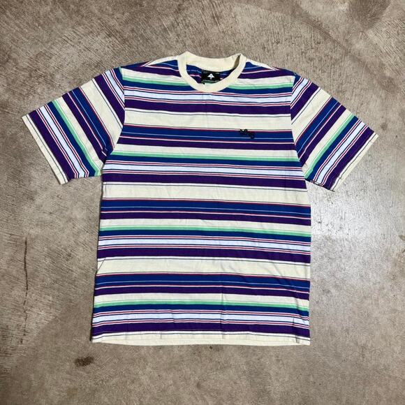 Y2K Skater LRG Striped T-Shirt - Picture 1 of 7